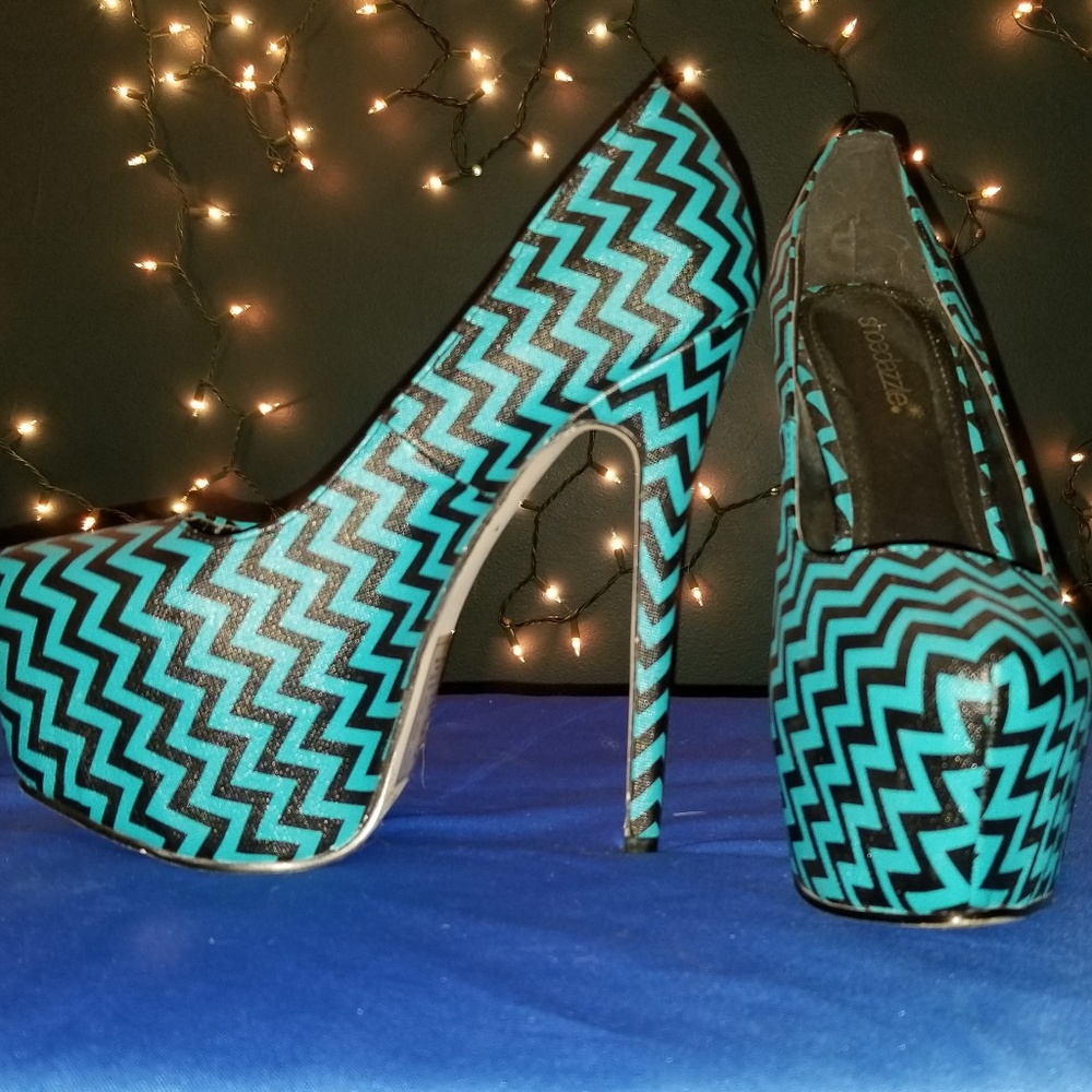 Beautiful striped stilettos